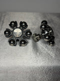 Silver & Black Ball Spinners
